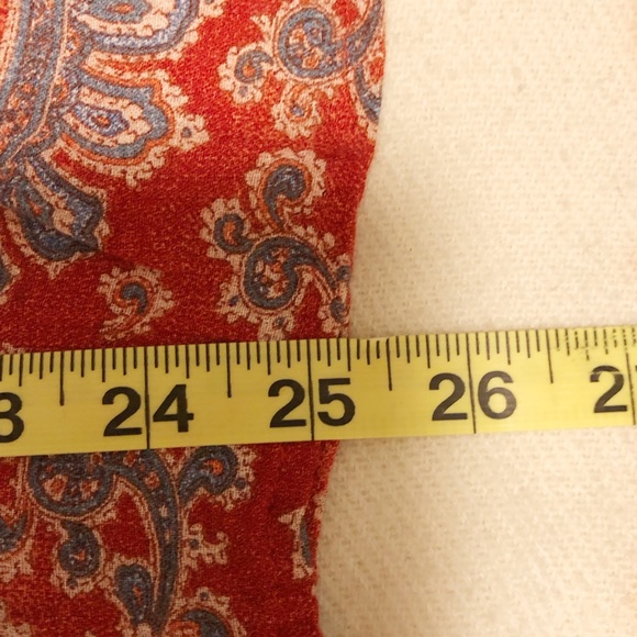Lucky Brand Paisley Print Peasant Blouce - Picture 8 of 8
